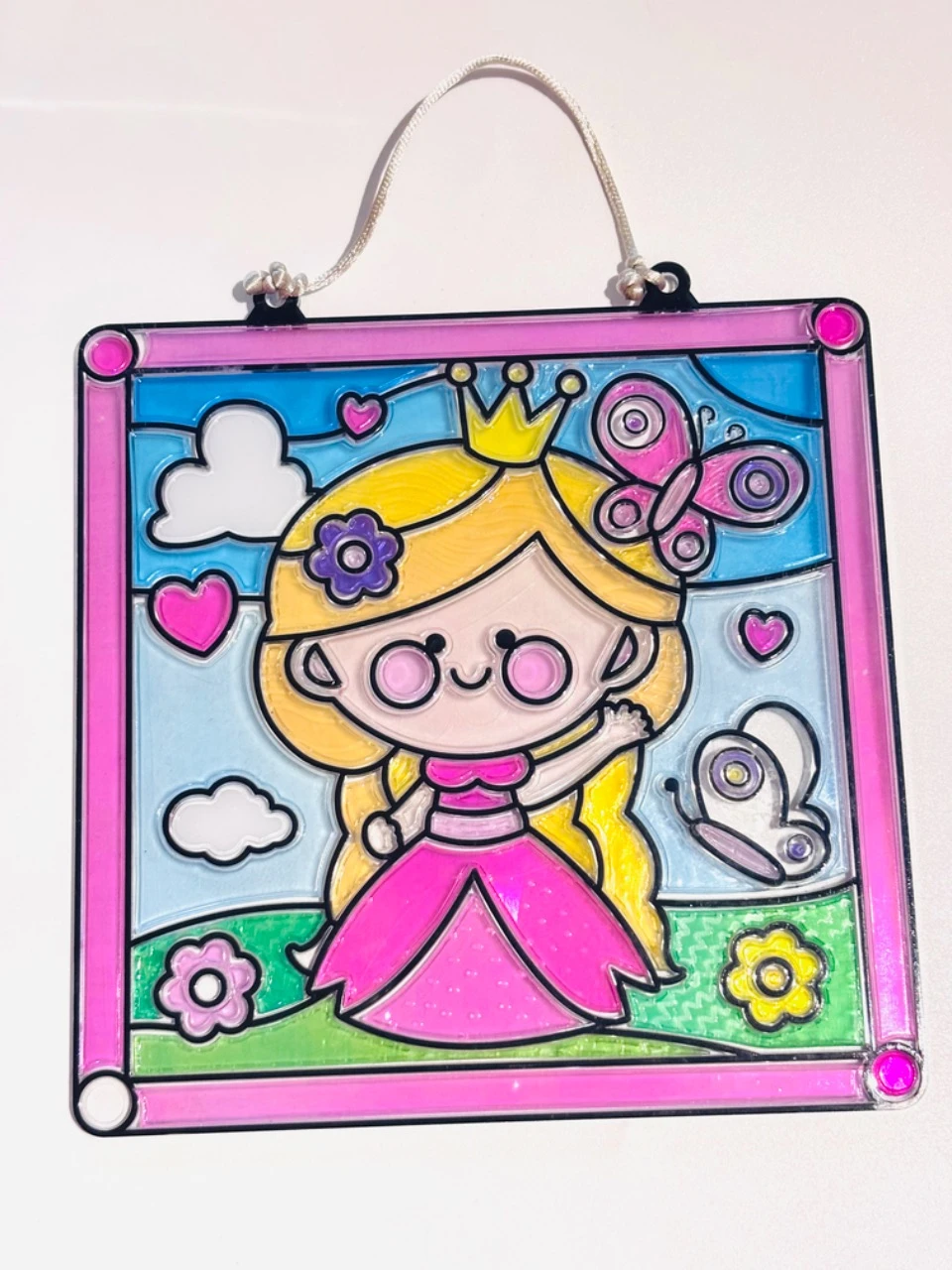 Set van 2 decoratieve plastic frames in piraten en prinsessen mozaïek – photo 7